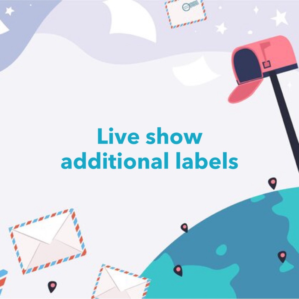 💌Live Show Additional Label💌